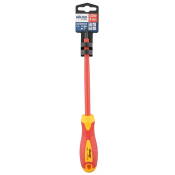 Отвертка Molder шлицевая диэлектрическая VDE 1000В, SL6.5x150mm (MT35006)