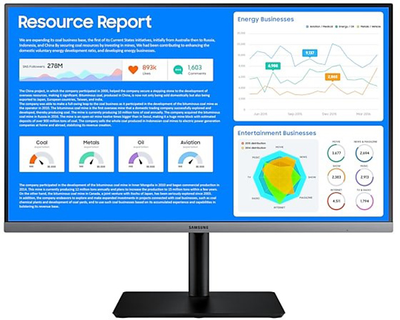 Monitor 27" Samsung LS27R650FDRXEN