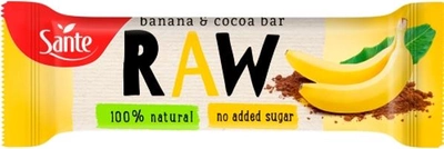 Батончик протеїновий Sante Raw Bar 35 г Банан-какао (5900617036377)