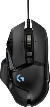 Mysz komputerowa Logitech G502 Gaming Mysz komputerowa HERO High Performance, czarna (910-005470)