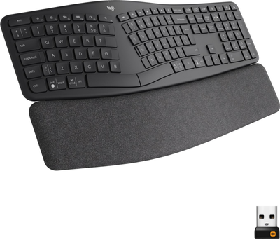 Клавіатура бездротова Logitech ERGO K860 Bluetooth/Wireless Black (920-010108)