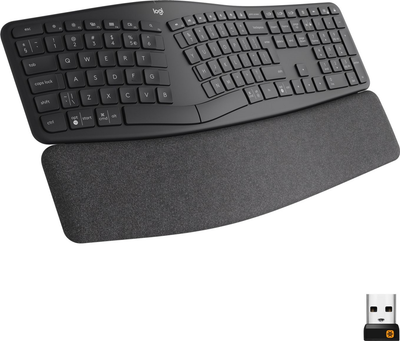 Klawiatura bezprzewodowa Logitech ERGO K860 Bluetooth/bezprzewodowa Czarna (920-010108)