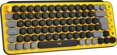 Клавіатура бездротова Logitech POP Keys Wireless Mechanical Keyboard Blast Yellow (920-010735)
