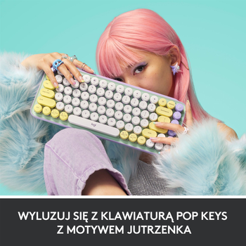 Klawiatura bezprzewodowa Logitech POP Keys Bezprzewodowa klawiatura mechaniczna Daydream Mint (920-010736)