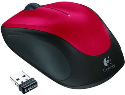 Mysz komputerowa Logitech M235 Wireless czerwona (910-002496)