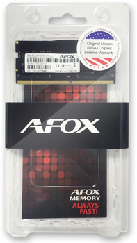 Оперативна пам'ять AFOX SODIMM DDR4-2133 8192MB PC4-17000 (AFSD48VH1P)