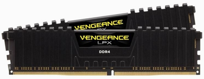 Оперативна пам'ять Corsair DDR4-3200 16384MB PC4-25600 (Kit of 2x8192) Vengeance LPX Black (CMK16GX4M2B3200C16)