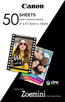 Papier fotograficzny Canon Zink do Zoemini 50 arkuszy (3215C002)