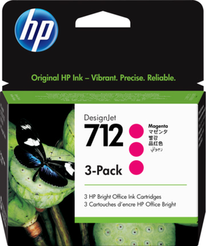 Картридж HP No.712 DJ T230/T630 3-Pack 29 мл Magenta (3ED78A)