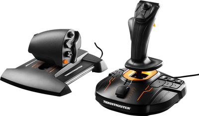 Joystick przewodowy Thrustmaster T.16000M FCS Hotas czarno-pomarańczowy (2960778)