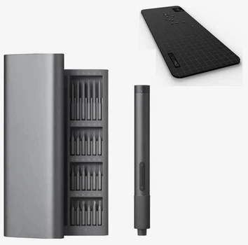 Электроотвертка Xiaomi MiJia Electric Screwdriver 24 в 1 (MJDDLSD003QW) + Магнитный коврик