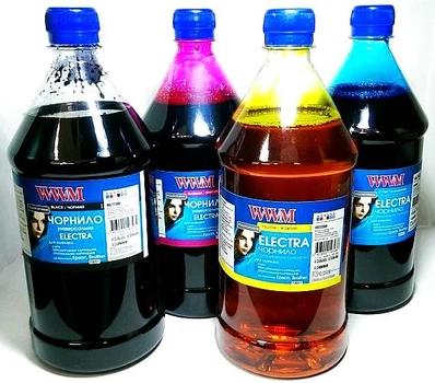 Комплект чернил WWM Electra для Epson L/XP/WF/T/TX/S/SX/R/RX Series (B/C/M/Y) 4x1000ml (ELECTR.SET43)