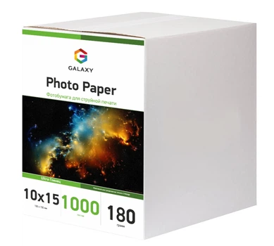 Фотопапір Galaxy 10x15 (1000л) 180г/м2 Ultra Глянець (GAL-A6UHG180-1000)