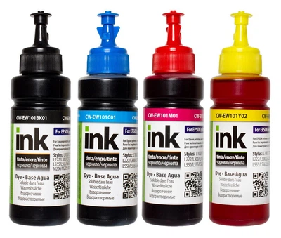 Комплект чернил ColorWay для Epson L100//L200/L300/L3050 (BK/C/M/Y) 4x100ml (CW-EW101SET01)