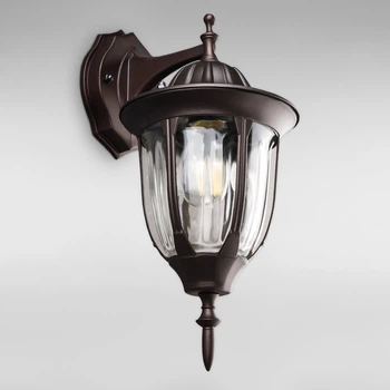 Вуличний настінний світильник Бра Light House DL-18794/1W коричневий