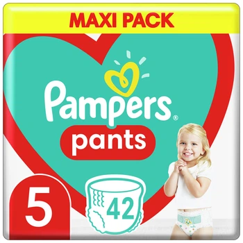 Подгузники - трусики Pampers Pants Размер 5 (12-17 кг) 42 шт