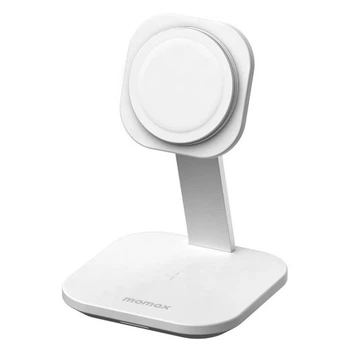 Док-станція 2 в 1 Momax Q.Mag Pro 2 2-in-1 Wireless Charger with MagSafe