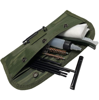 Набір для чищення зброї Lesko GK13 12 предметів у чохлі (OR.M_48376)