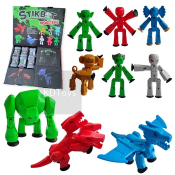 Большой набор фигурок для анимационного творчества Стикбот StikBot Monsters набор Монстры стикбот