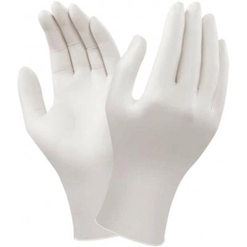 Медицинские перчатки Medicare текстурированные неприпудрени М белые (52-065)