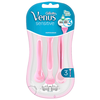 Станок для гоління Gillette Venus Sensitive жіночий одноразовий 3 леза 3 шт