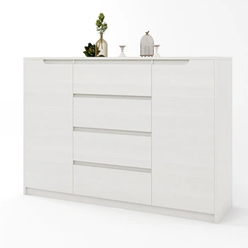 Комод Эверест Микс 3 ролики Нимфея альба (140х38х95 см)