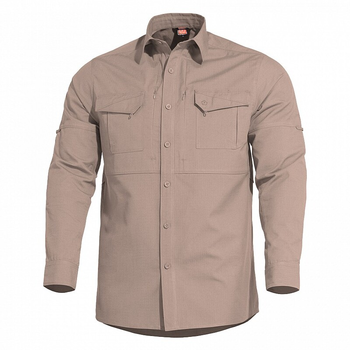Тактическая рубашка Pentagon Plato Shirt K02019 Medium, Хакі (Khaki)