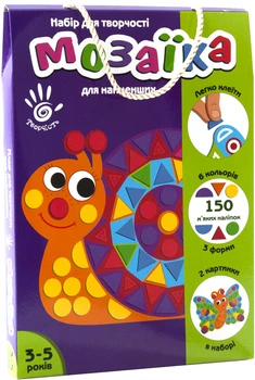 Набор для творчества Vladi Toys Мягкая фигурная мозаика Улитка (VT4511-01)