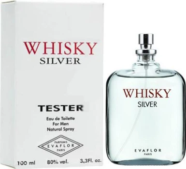 Тестер Туалетная вода для мужчин EVAFLOR Whisky Silver 100 мл