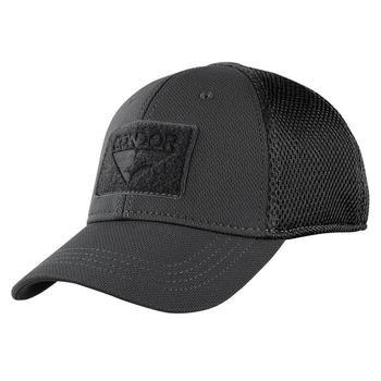 Тактическая кепка бейсболка Condor FLEX TACTICAL MESH CAP 161140 Small, Чорний