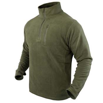 Флисовый пуловер Condor 1/4 Zip Fleece Pullover 607 X-Large, Олива (Olive)