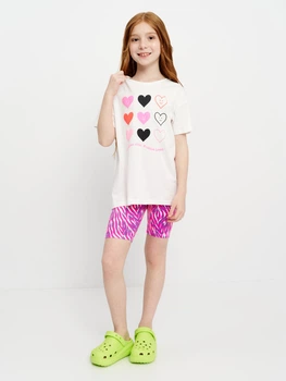 Детский летний комплект (футболка + шорты) для девочки Minoti 14Set 4 38746JNR 116-122 см Разноцветный (5063025085235)