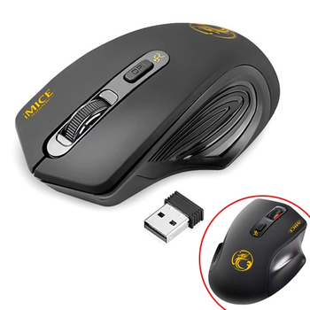 Беспроводная игровая мышь мышка тихая 2000dpi iMice G-1800 Silent черная