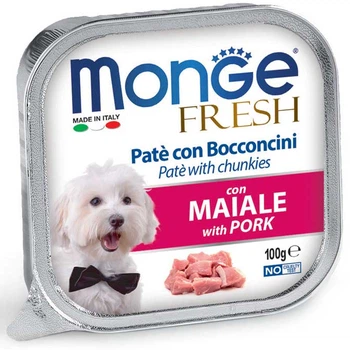 Корм Monge Dog Fresh Maiale влажный со свининой для взрослых собак 100 гр