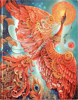 Блокнот Paperblanks Птаха Щастя Жар-птиця Flexi великий 18 х 23 см в лінію