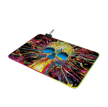 Игровая поверхность, коврик для мыши с подсветкой RGB Skeleton Speed 250x350x4 mm
