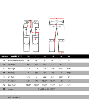 Військові тактичні штани PALADIN TACTICAL PANTS 101200 36/32, Чорний