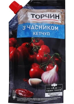 Кетчуп Торчин із часником 1х270 г (97057)