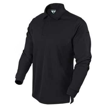 Тактическое поло с длинным рукавом Condor Performance Long Sleeve Tactical Polo 101120 Large, Чорний