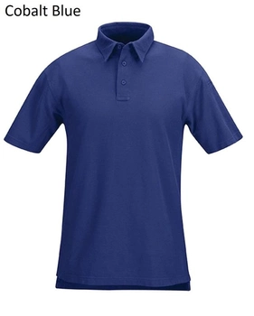 Хлопковое тактическое поло Propper 100% Cotton Short Sleeve Lightweight Polos F5323 Large, Cobalt Blue