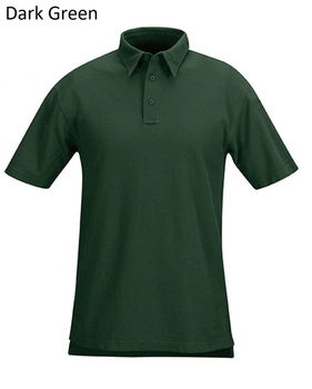 Хлопковое тактическое поло Propper 100% Cotton Short Sleeve Lightweight Polos F5323 Medium, Dark Green