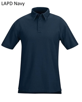 Хлопковое тактическое поло Propper 100% Cotton Short Sleeve Lightweight Polos F5323 Large, Синій (Navy)