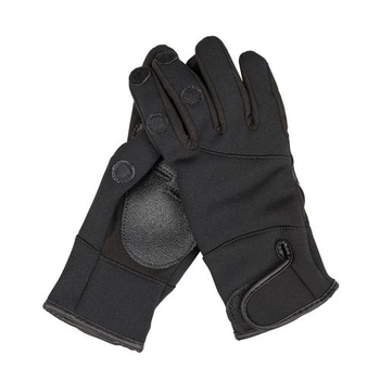 Рукавички Sturm Mil-Tec Neoprene/Amaro Shooting Gloves Sturm Mil-Tec Black M (Чорний)