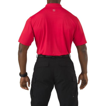 Футболка поло 5.11 Pinnacle Short Sleeve Polo 5.11 Tactical Range Red XL (Красный) Тактическая