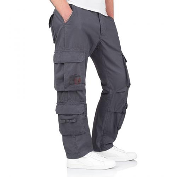 Штаны SURPLUS AIRBORNE TROUSERS SLIMMY Surplus Raw Vintage Anthracite, L (Антрацит) Тактические