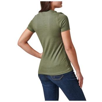 Женская футболка с рисунком 5.11 Tactical Women's Purpose Crest 5.11 Tactical Military Green S (Зеленый) Тактическая