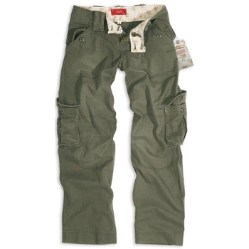 Брюки жіночі SURPLUS LADIES TROUSERS Surplus Raw Vintage Washed olive, 36 (Оливка) Тактичні