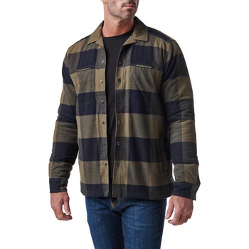 Куртка демисезонная Tactical Seth Shirt Jacket 5.11 Tactical Ranger Green Plaid XL (Зеленый) Тактическая