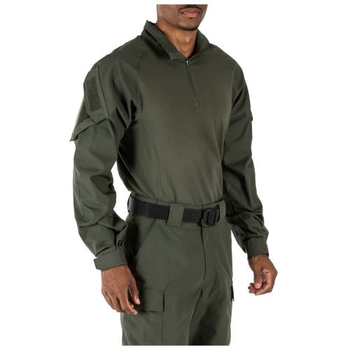 Сорочка под бронежилет 5.11 Tactical Rapid Assault Shirt 5.11 Tactical TDU Green, XS (Зеленый) Тактическая