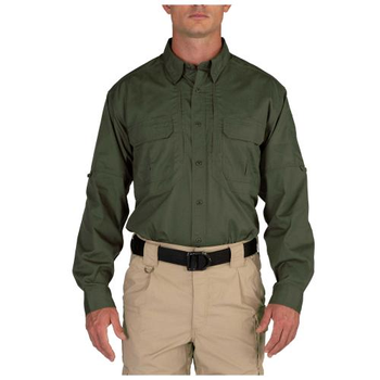 Рубашка 5.11 Tactical Taclite Long Sleeve Shirt 5.11 Tactical TDU Green, L (Зелений) Тактична